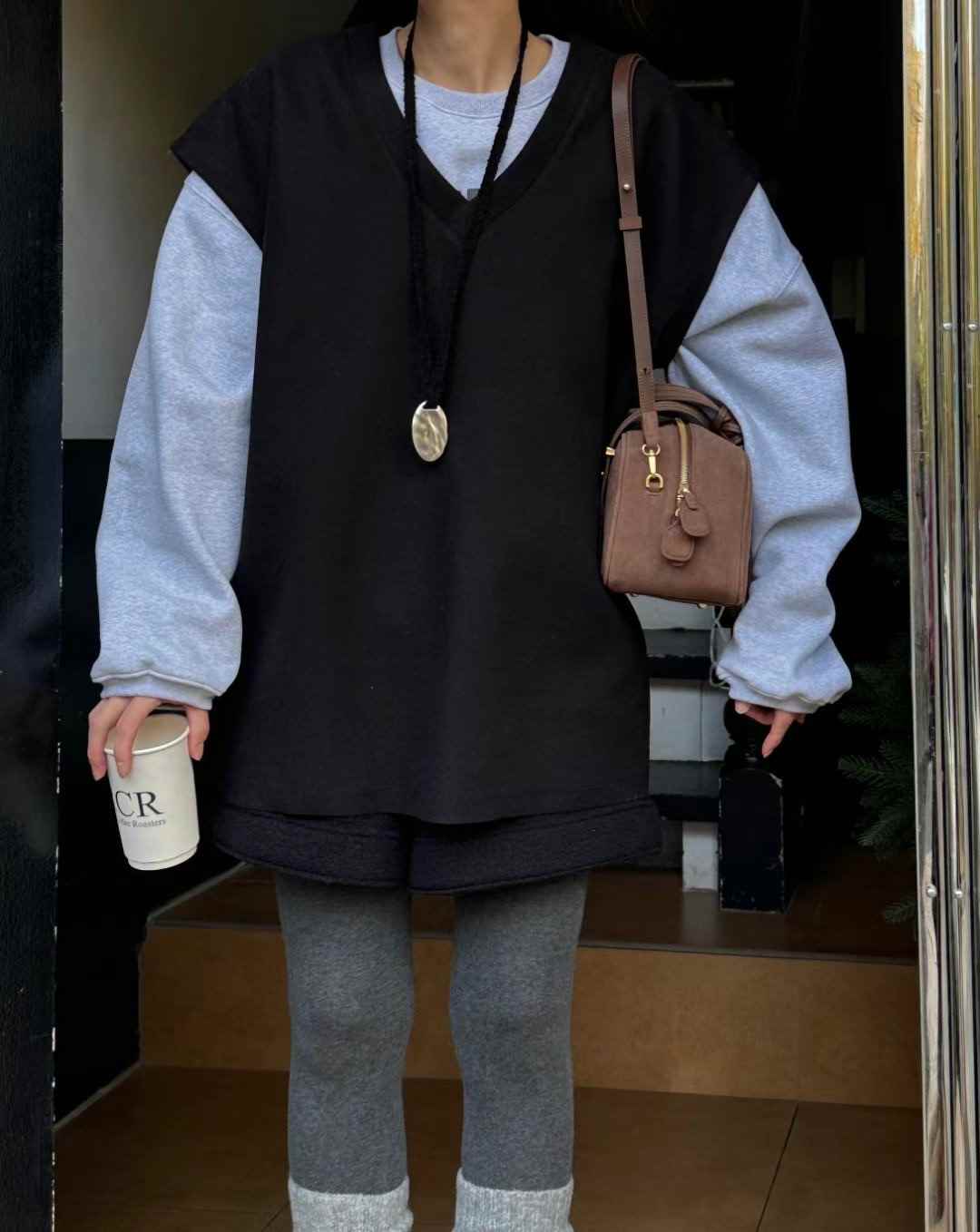 GLOSSY東大門代購女士新款24秋夏休閑推薦真品時尚吊帶背心GLOSSY吊帶/背心