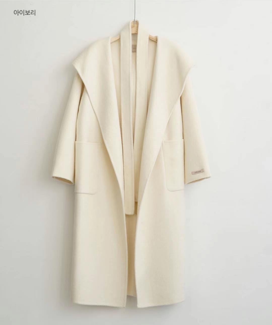 OLZE-올제-T東大門代購女裝新品24秋夏推薦中長款大衣含腰帶OLZE-올제-T中長款大衣