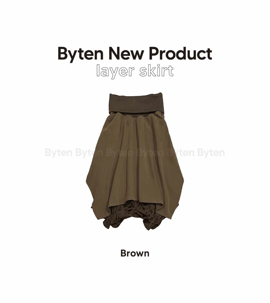 BYTEN東大門實拍女裝新品熱賣休閑真品時尚人氣半身裙中短裙BYTEN半身裙/中短裙