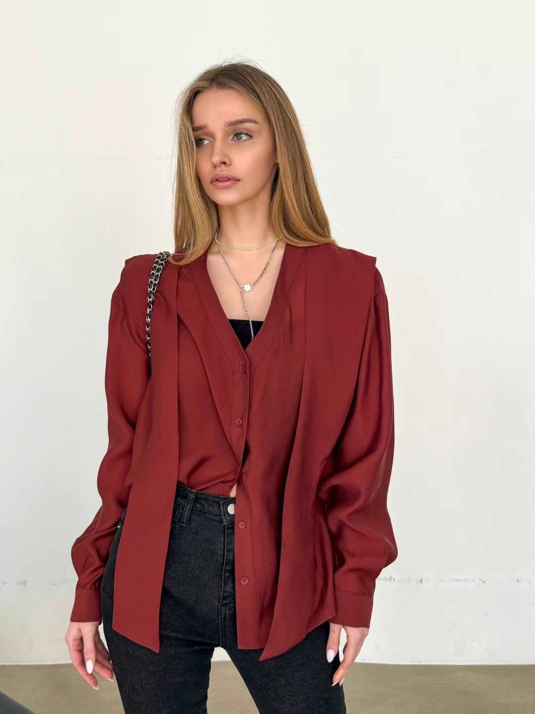 ADD-OT直郵韓國代購女裝新品職業推薦時尚人氣熱賣襯衫蕾絲衫ADD-OT襯衫/蕾絲衫