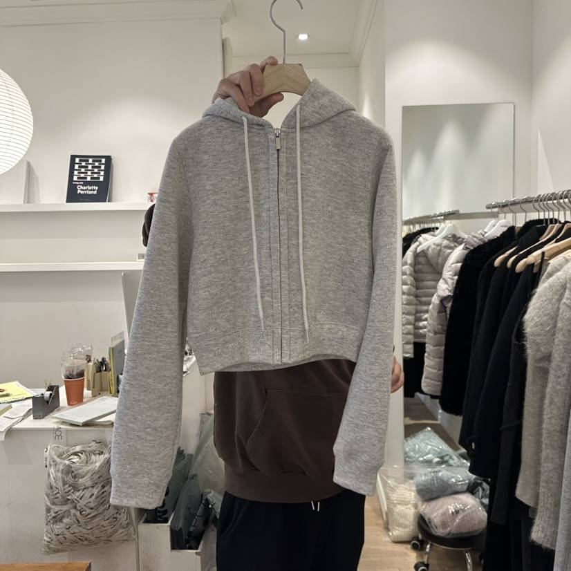riette韓國直郵東大門代購女裝新品24秋冬人氣休閑衛衣拉鏈VEGETABLE衛衣
