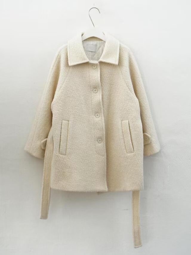WEARME東大門直郵女裝新款推薦人氣24秋冬中長款大衣含腰帶WEARME中長款大衣