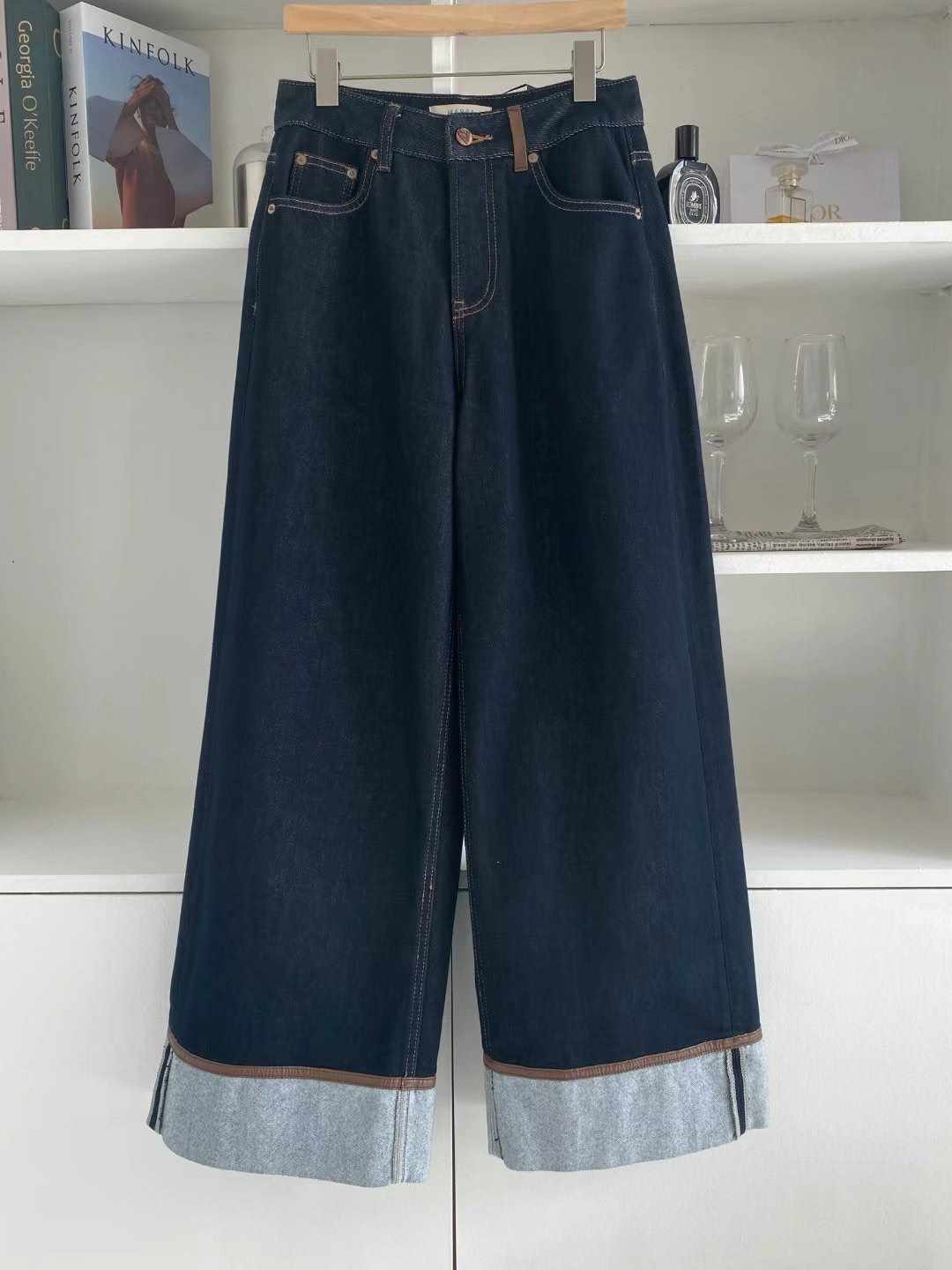 MARFA-T東大門代購女士新款24秋冬休閑人氣職業熱賣牛仔褲MARFA-T牛仔褲