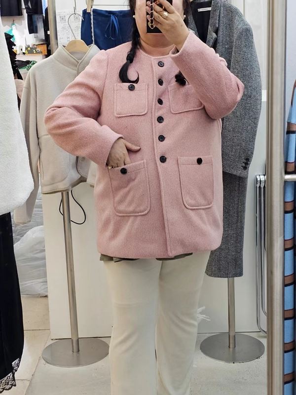 DODO韓國代購女裝新品熱賣職業推薦真品時尚人氣夾克羊毛長款DODO夾克