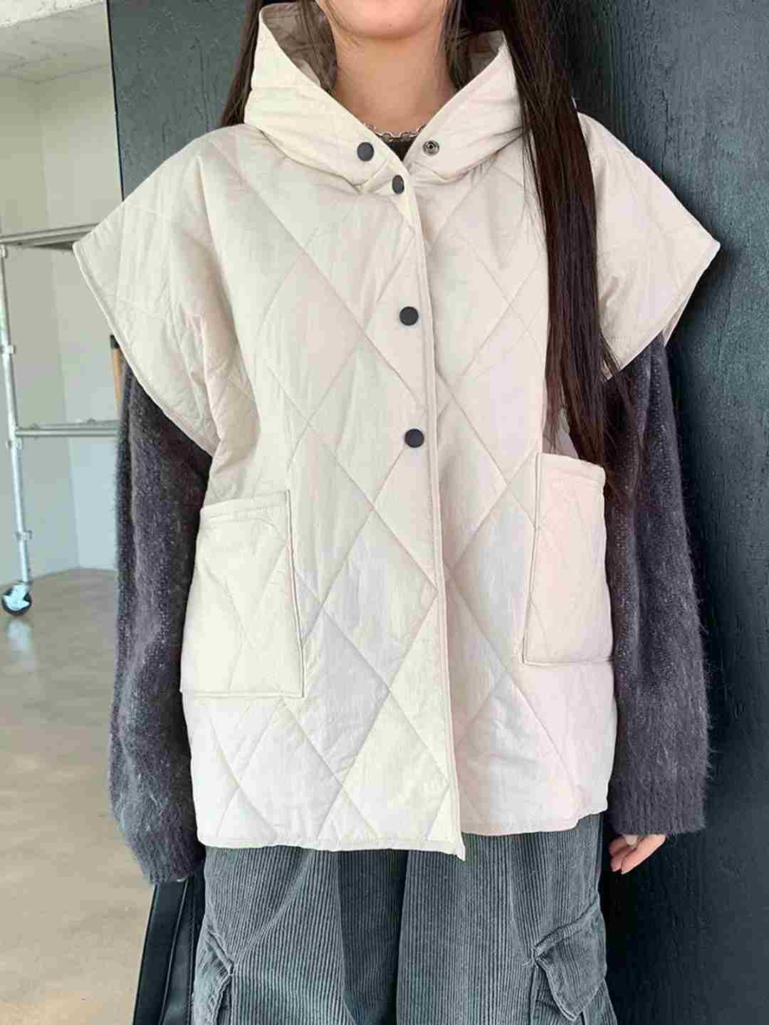 DKS08韓國代購女士新品24秋冬推薦休閑時尚人氣職業真品馬甲DKS08馬甲