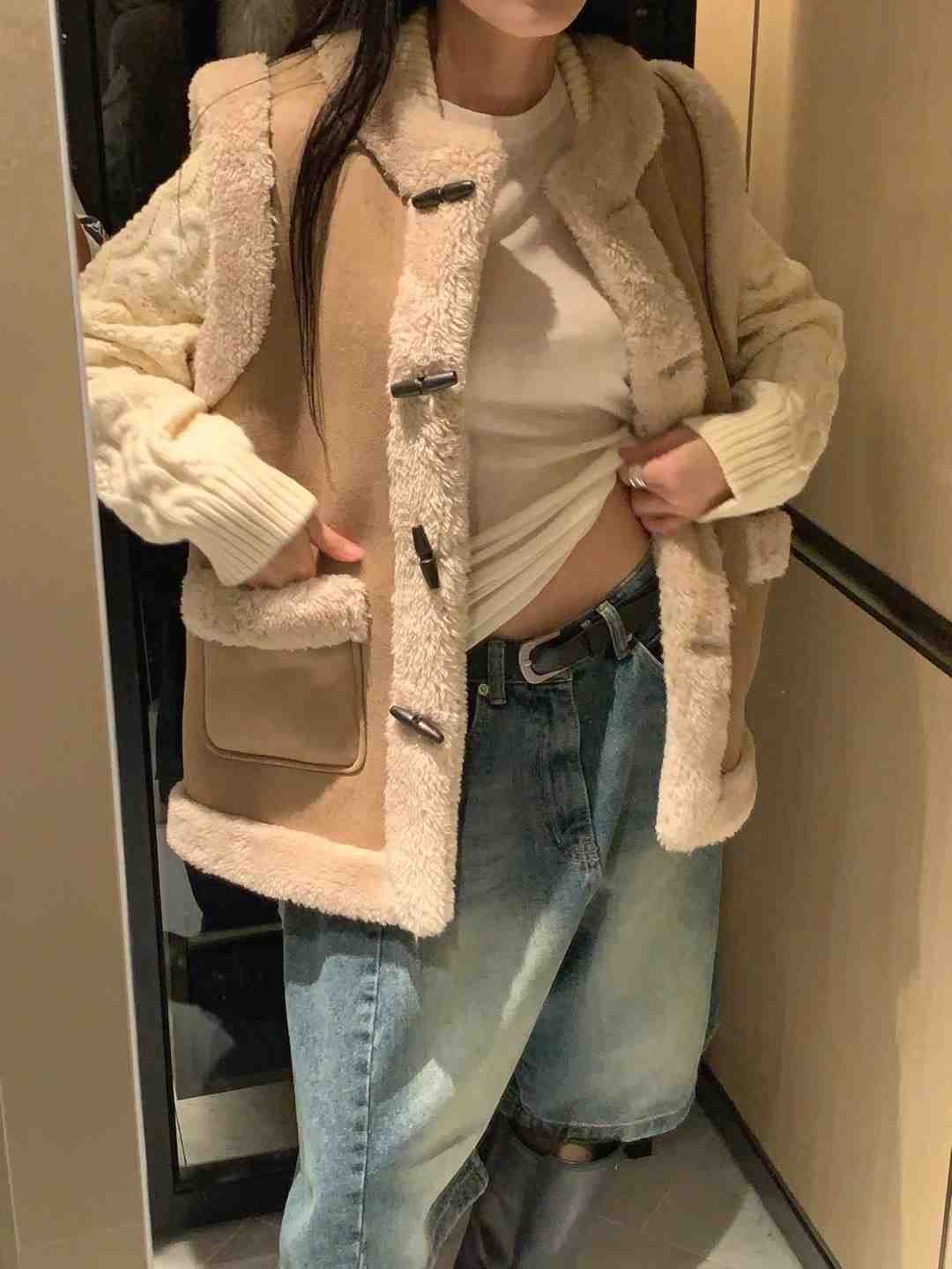 FORMAL韓國代購女士新品時尚休閑推薦24秋冬職業真品馬甲雙面FORMAL馬甲