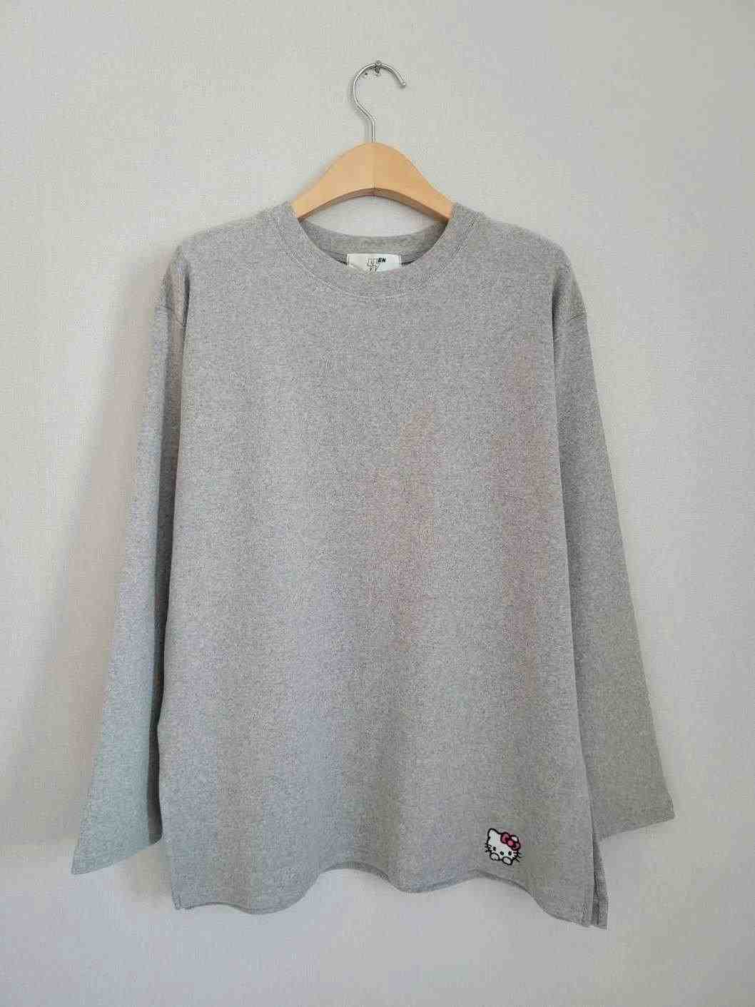 SSEN-쎈-T直郵韓國代購女裝新品人氣24秋冬職業長袖T恤刺繡SSEN-쎈-T長袖T恤