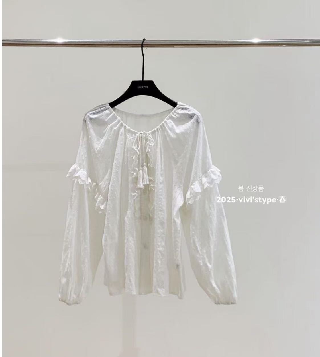 ANGE韓國直郵女裝新品真品推薦人氣職業熱賣24秋冬襯衫蕾絲衫ANGE襯衫/蕾絲衫