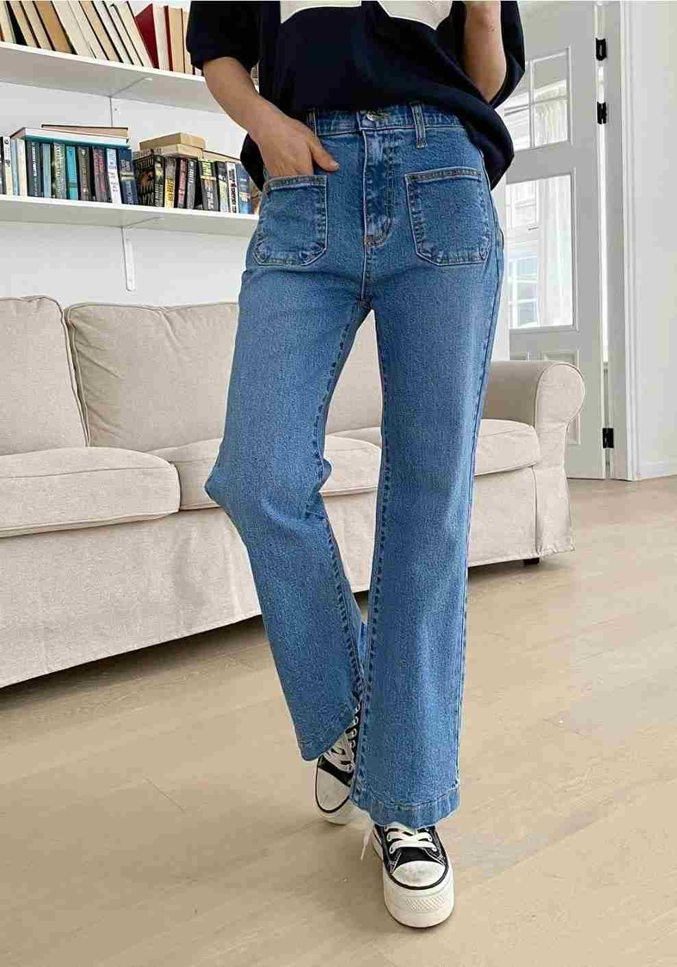 7STAR韓國直郵東大門代購女裝新品24秋冬時尚職業熱賣牛仔褲7STAR牛仔褲