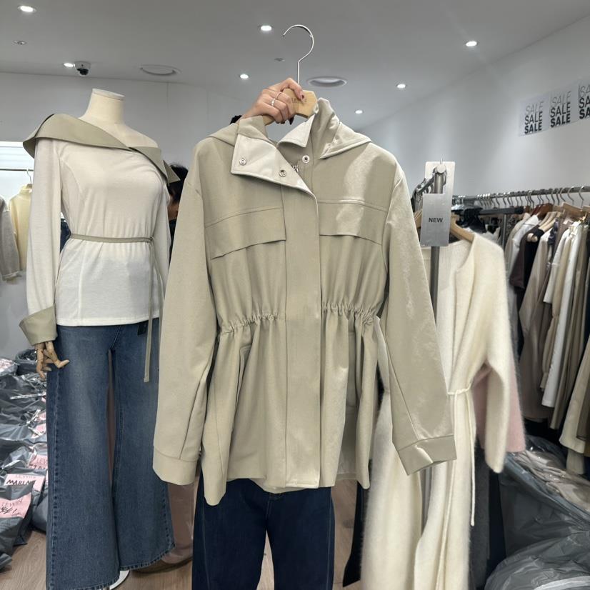 LEWIN韓國直郵東大門實拍女裝新款時尚職業真品夾克春款連帽LEWIN夾克