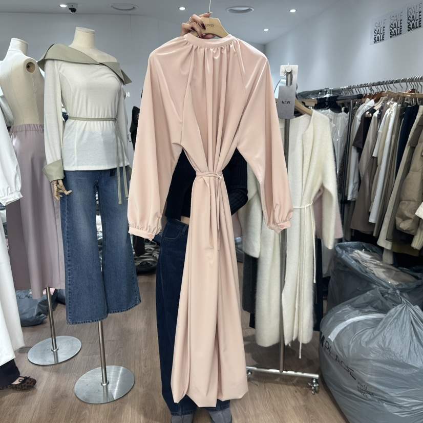 LEWIN韓國直郵女裝新品職業24秋冬推薦時尚連衣裙含腰帶春款LEWIN連衣裙