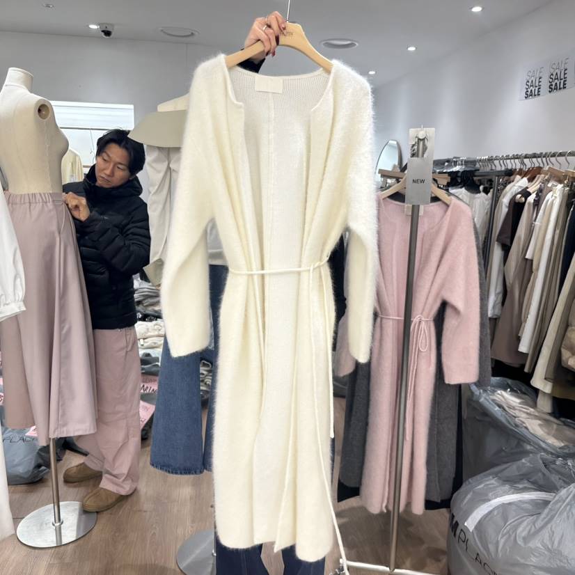LEWIN韓國代購女士新品真品推薦24秋冬長款風衣含腰帶春款長款LEWIN長款風衣
