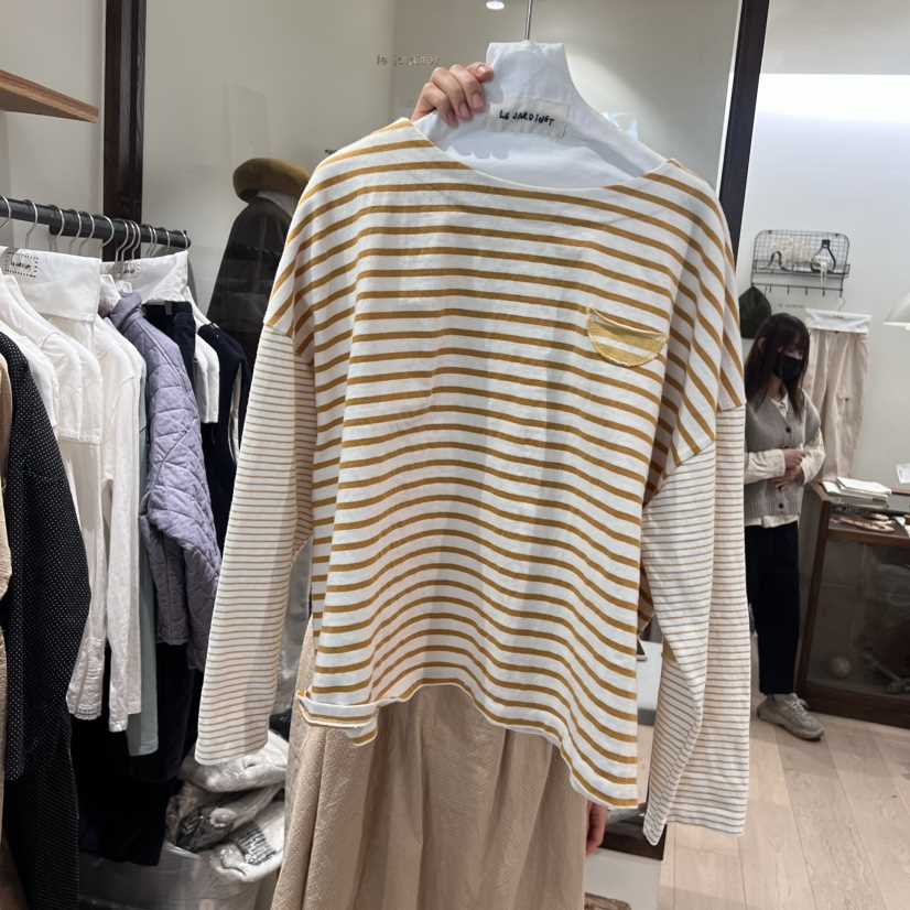 LE JARDINET韓國直郵東大門實拍女裝新品人氣推薦24秋冬長袖T恤LE JARDINET長袖T恤