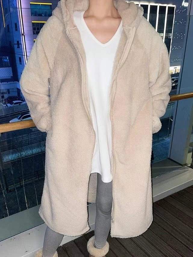 COVER FIT韓國直郵東大門實拍女裝新品職業推薦中長款大衣COVER FIT中長款大衣