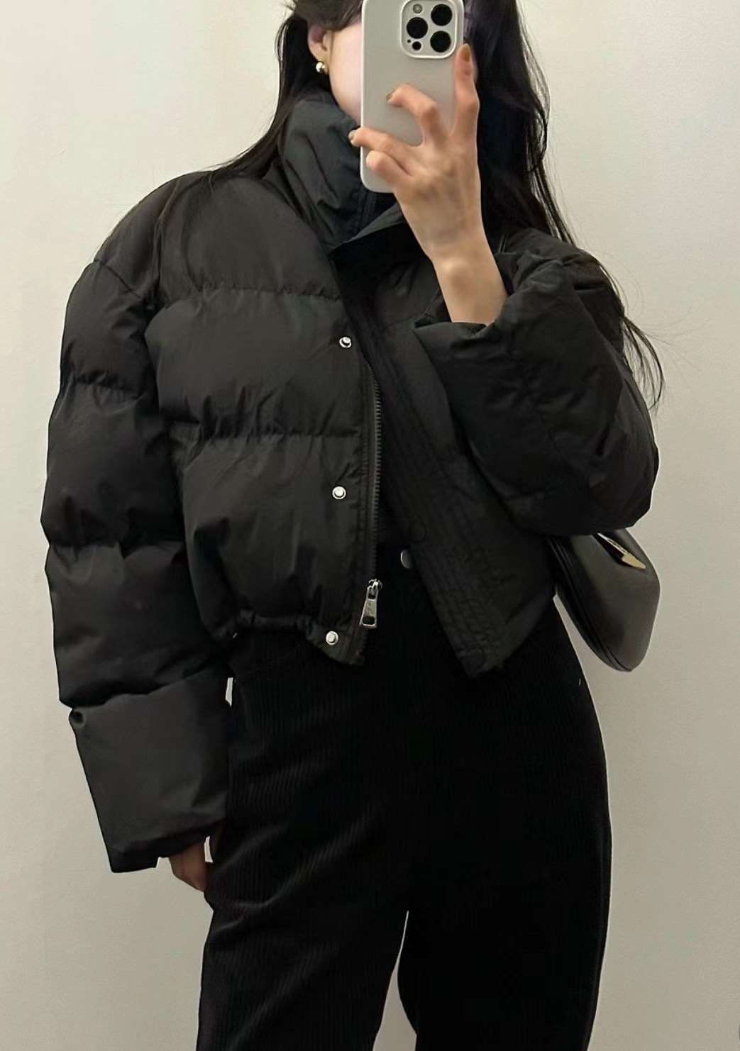 LEREVE韓國直郵東大門代購女裝新款人氣推薦職業真品短款棉服LEREVE短款棉服