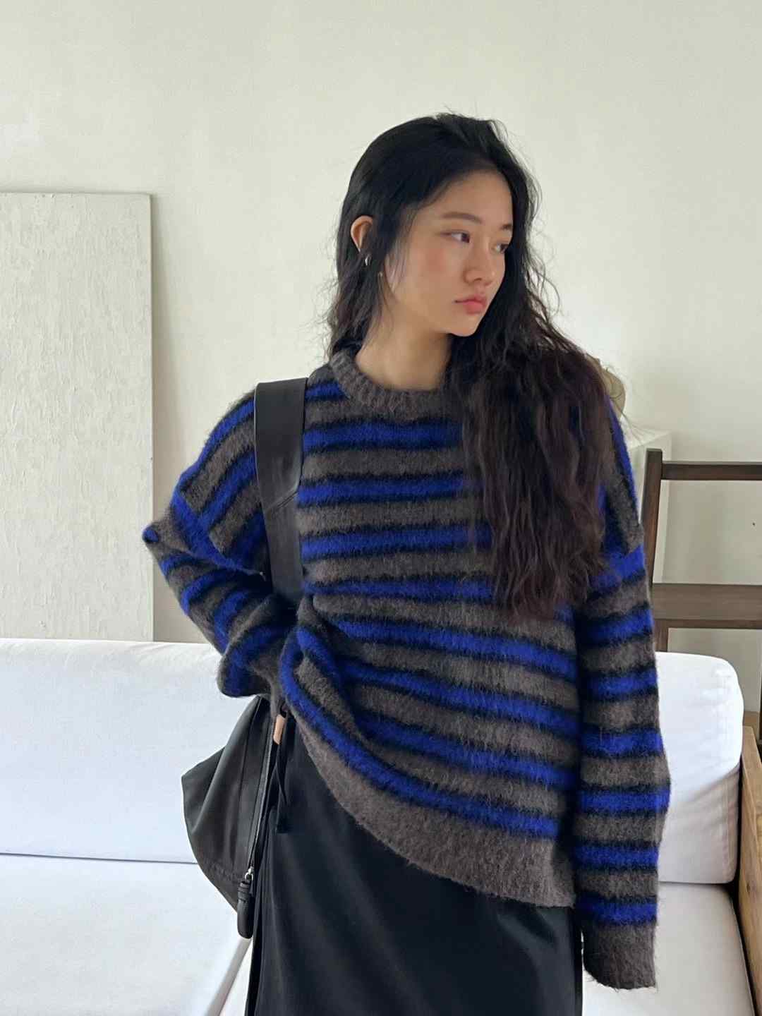 AUTHENTIC韓國直郵女裝新款時尚休閑24秋冬真品職業推薦毛衣AUTHENTIC毛衣