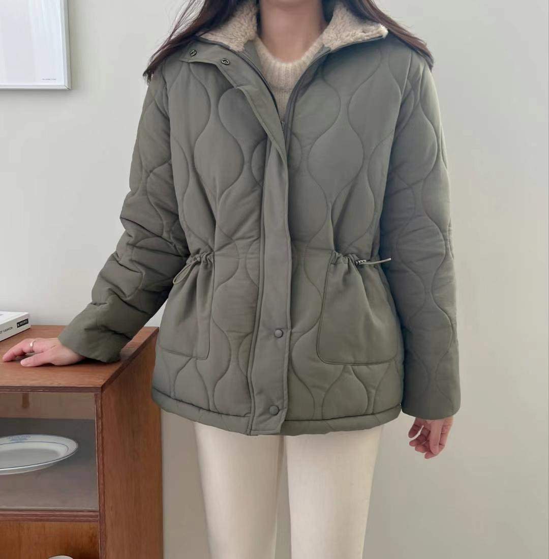 MU 뮤-T東大門實拍女士新品人氣真品職業休閑短款大衣毛皮MU 뮤-T短款大衣