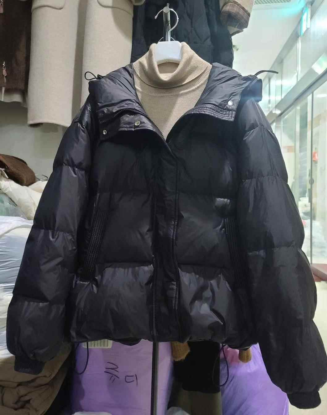 MU 뮤-T東大門代購女裝新品推薦熱賣職業短款棉服填充鵝絨MU 뮤-T短款棉服