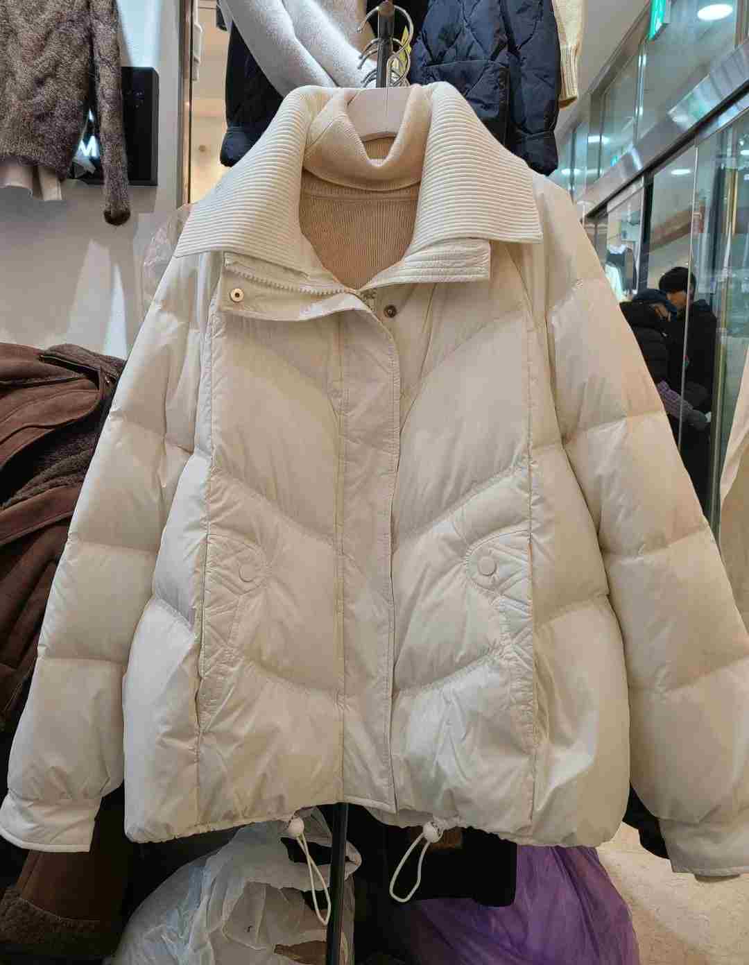 MU 뮤-T東大門直郵女裝新款時尚真品職業短款羽絨服填充鴨絨MU 뮤-T短款羽絨服