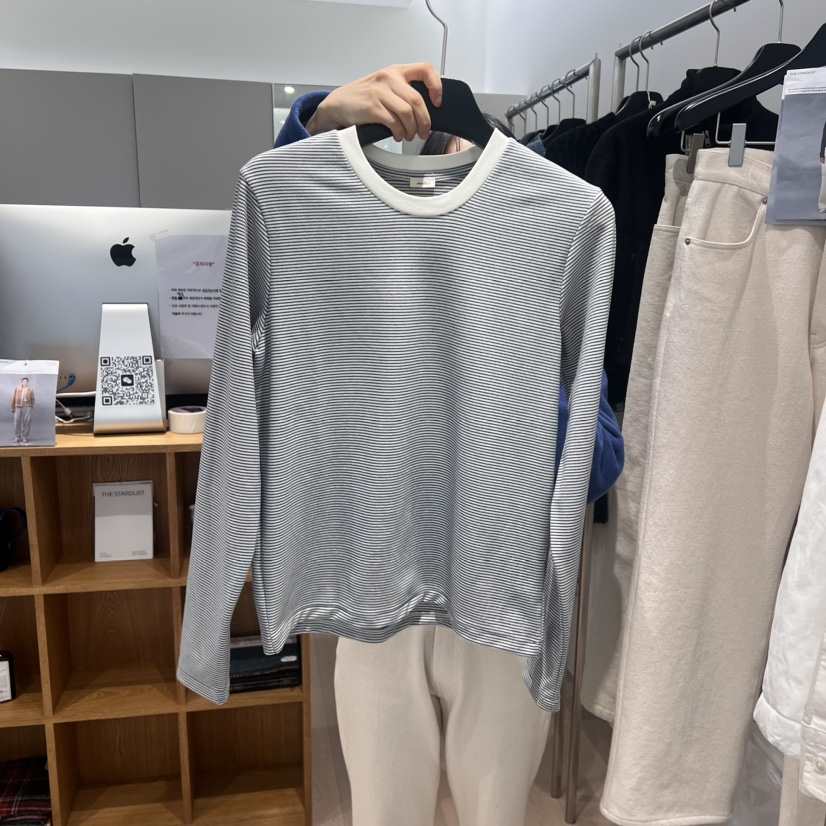 THE TARDUST韓國代購女裝新品真品25春夏休閑推薦長袖T恤春款THE TARDUST長袖T恤