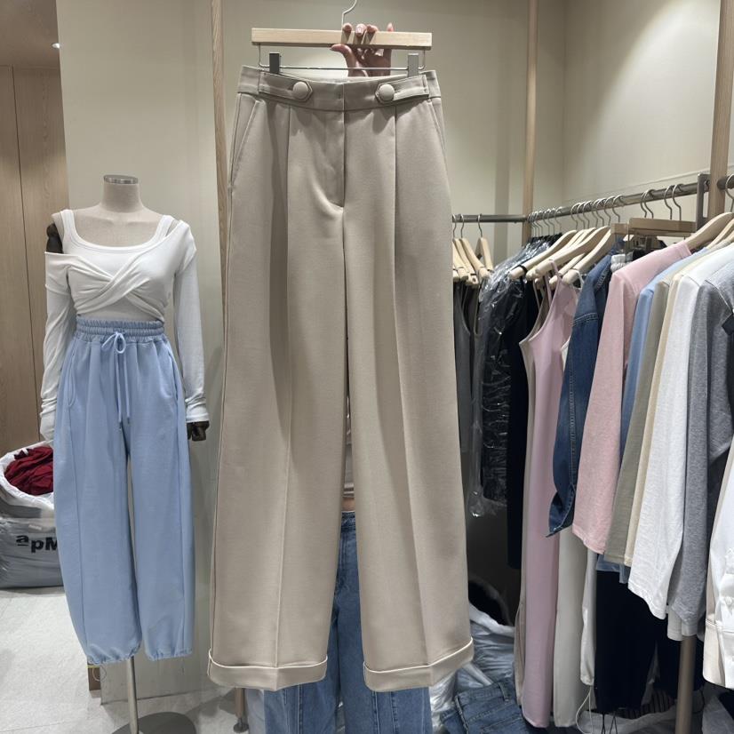 VINTAGE VIBE韓國直郵女士新品熱賣職業休閑25春夏休閑褲春款VINTAGE VIBE休閑褲