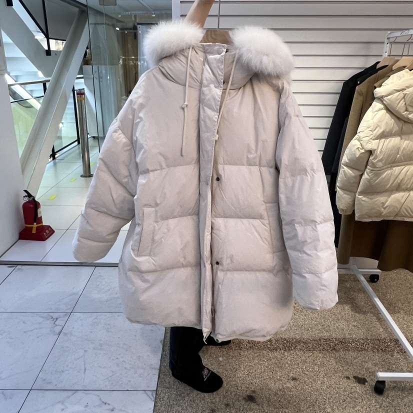 SIMPLE PARK/WMSTORY韓國直郵女裝新品25春夏長款羽絨服狐貍SIMPLE PARK/WMSTORY長款羽絨服