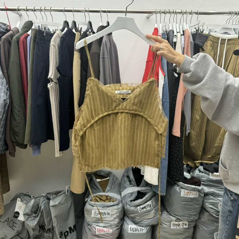 Lay oveR韓國直郵東大門代購女裝新品推薦熱賣吊帶背心春款E/E/E吊帶/背心