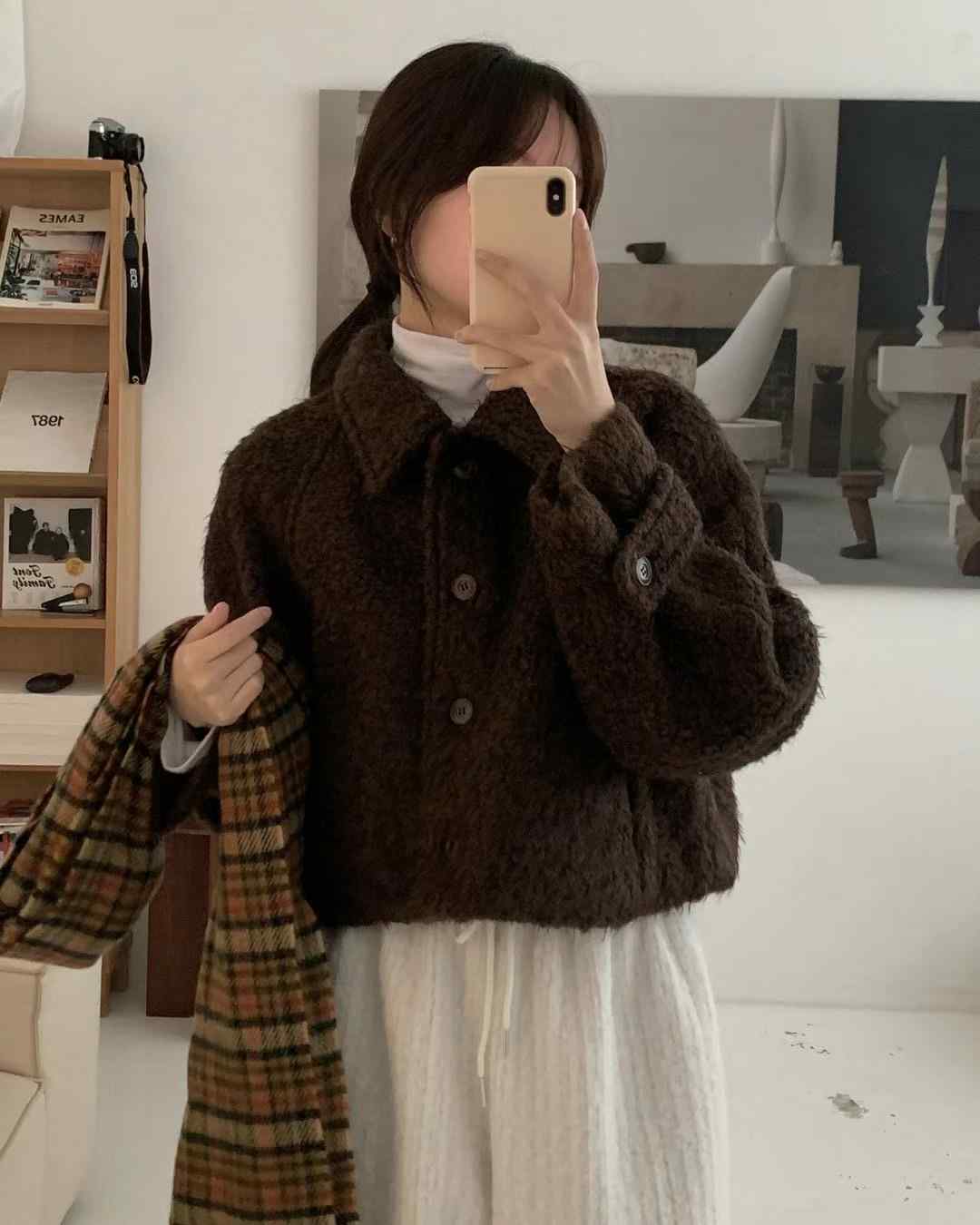 JUNO直郵韓國代購女裝新品25春夏25春季時尚人氣熱賣短款大衣JUNO短款大衣