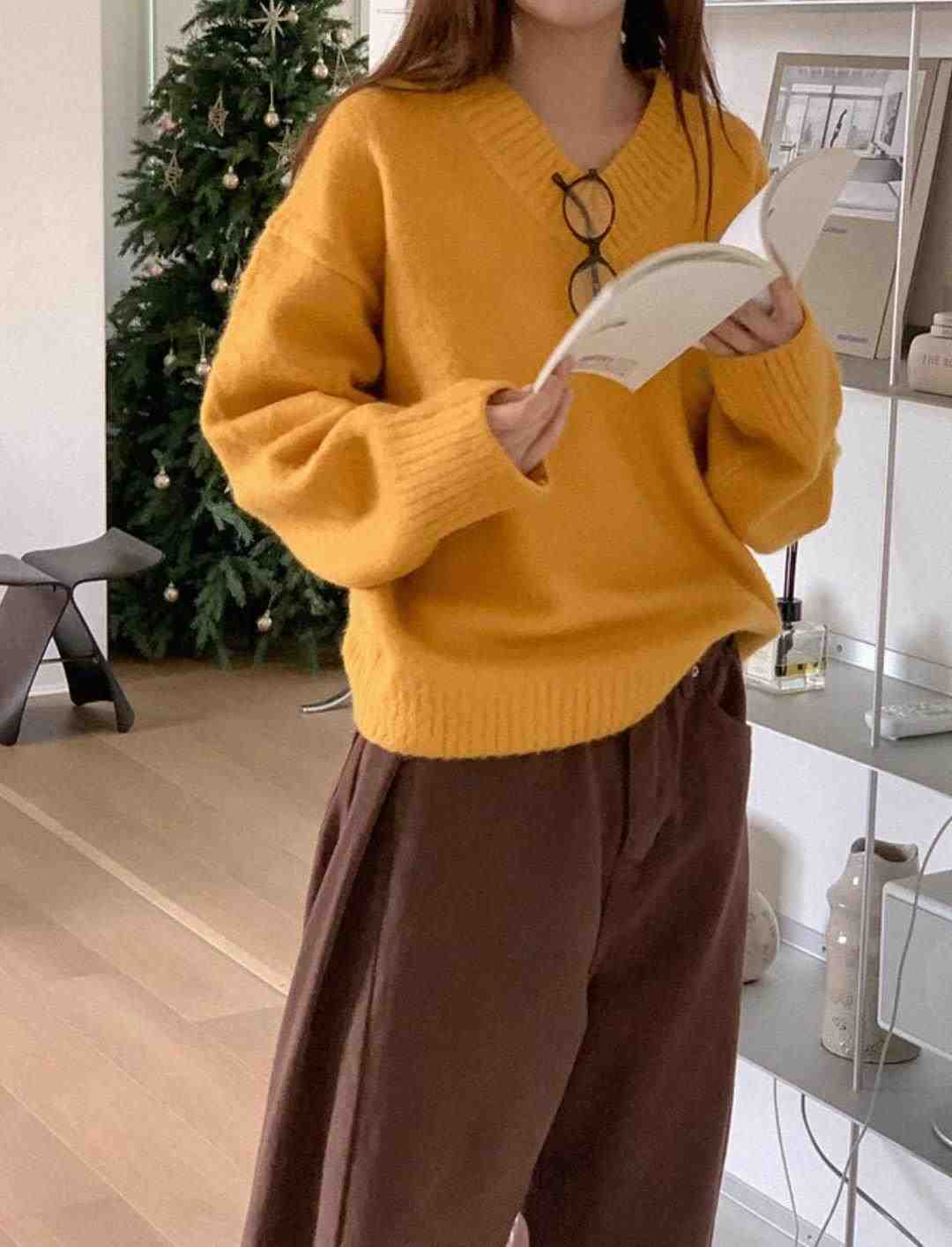ASKMEAQUESTION東大門代購女裝新款推薦熱賣真品25春夏針織衫ASKMEAQUESTION針織衫