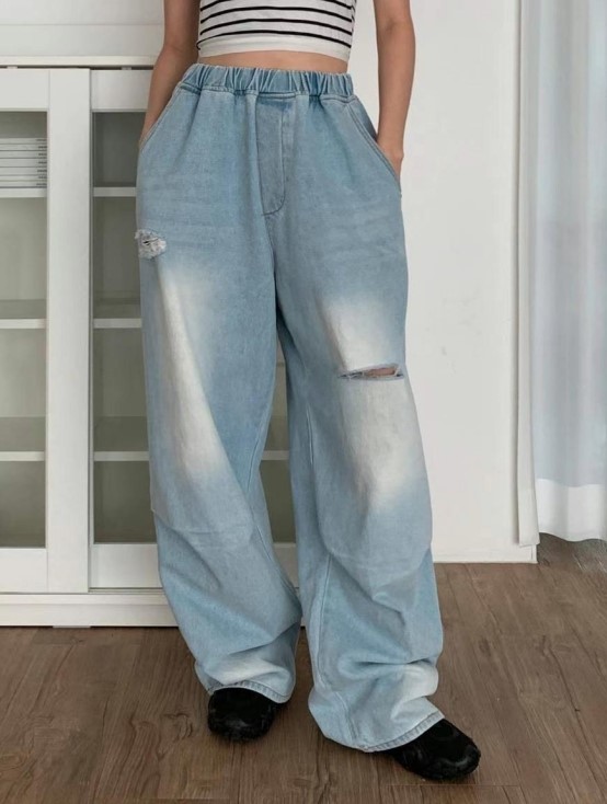 STYLE LAB韓國直郵女裝新品休閑人氣熱賣25春夏職業牛仔褲STYLE LAB牛仔褲