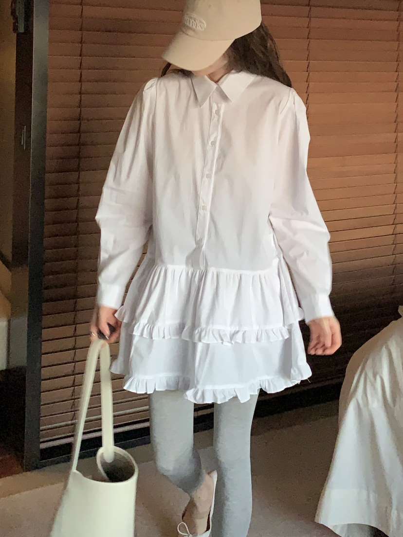 FORMSTUDIO東大門實拍女士新品職業休閑人氣真品連衣裙荷葉邊FORMSTUDIO連衣裙