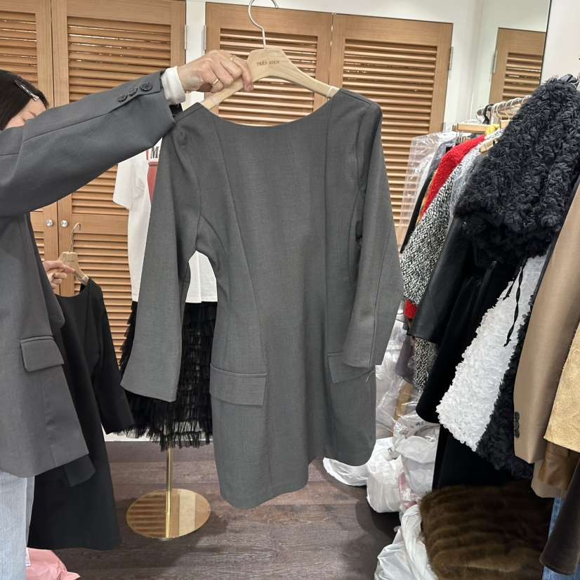 TRES BIEN韓國直郵女士新款推薦真品休閑熱賣時尚職業連衣裙TRES BIEN連衣裙
