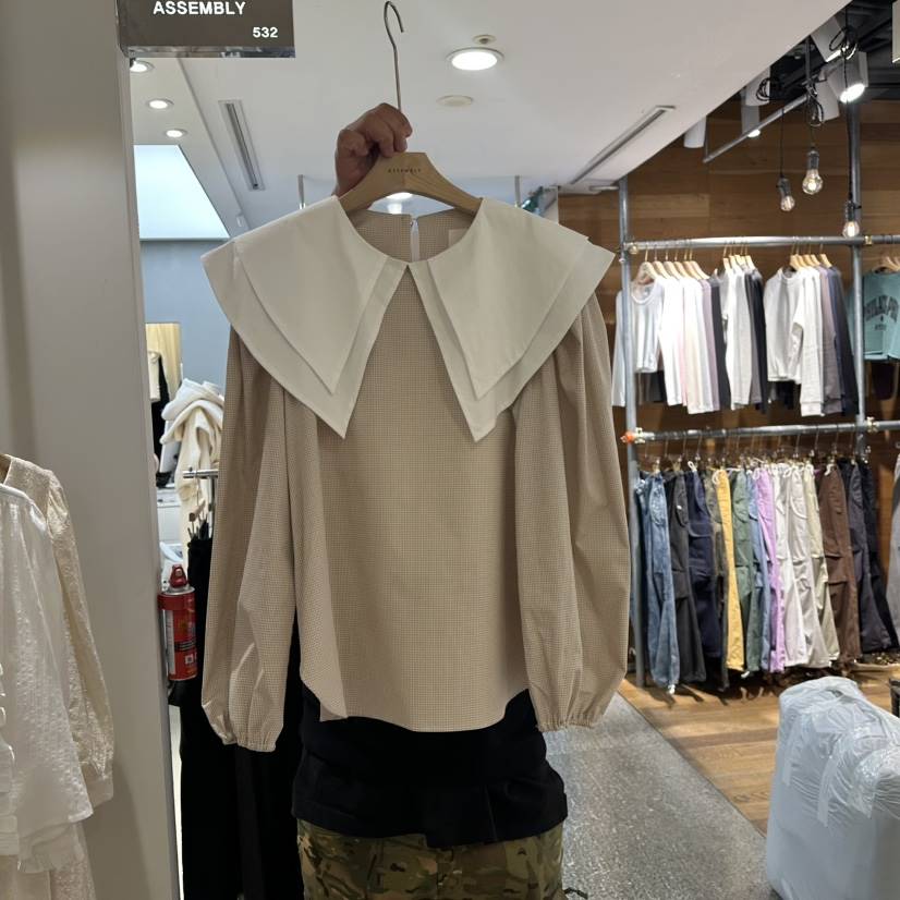 ASSEMBLY東大門實拍女士新品推薦25春夏時尚真品襯衫蕾絲衫ASSEMBLY襯衫/蕾絲衫