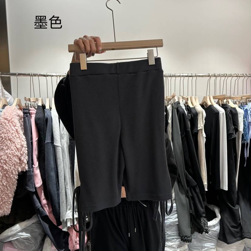 OUR MINUTE東大門代購女裝新款時尚打底褲鯊魚褲緊身褲綁帶OUR MINUTE打底褲/鯊魚褲
