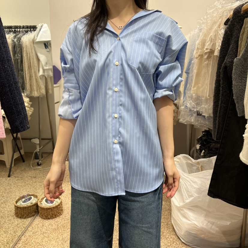 A韓國直郵女裝新款真品職業人氣時尚休閑熱賣推薦襯衫蕾絲衫A STORE襯衫/蕾絲衫