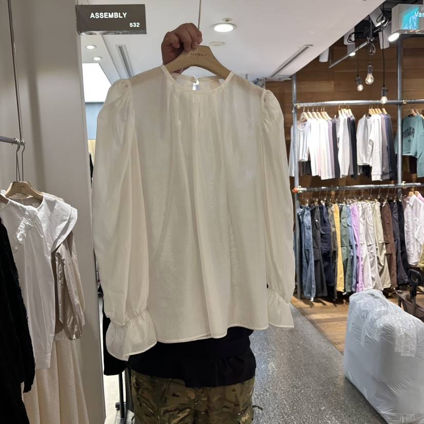 ASSEMBLY東大門實拍女士新品人氣職業真品推薦25春夏襯衫蕾絲衫ASSEMBLY襯衫/蕾絲衫
