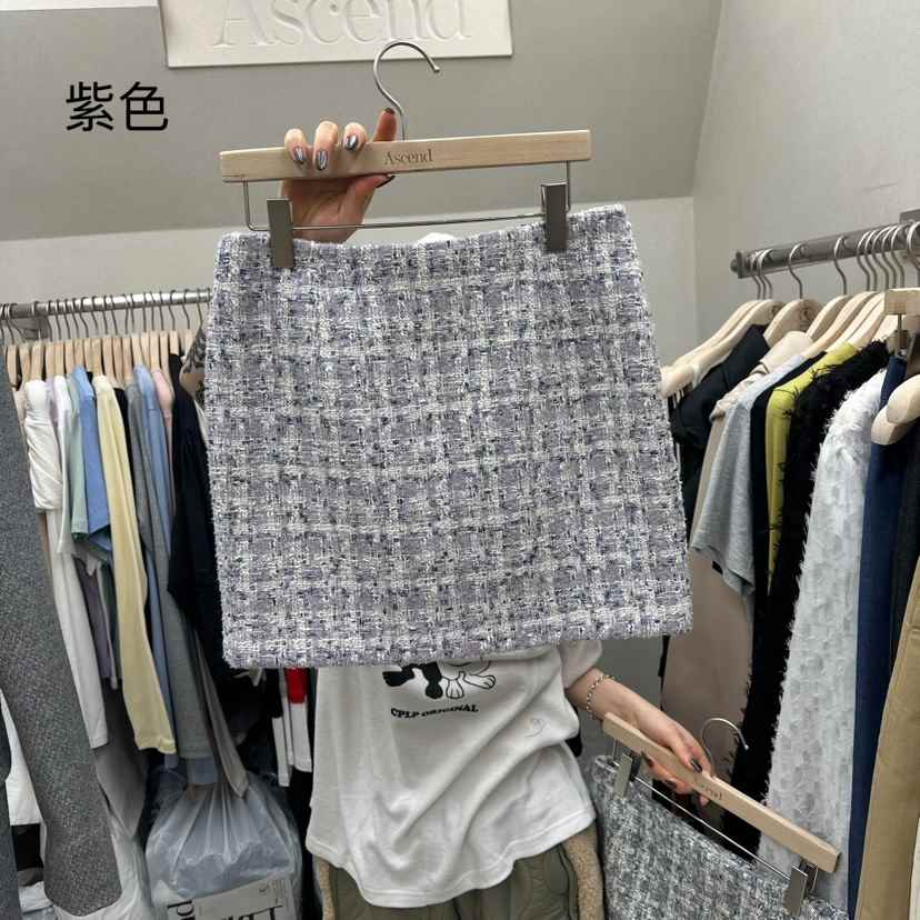 ASCEND東大門直郵女裝新品熱賣25春夏推薦人氣職業短裙花呢ASCEND短裙