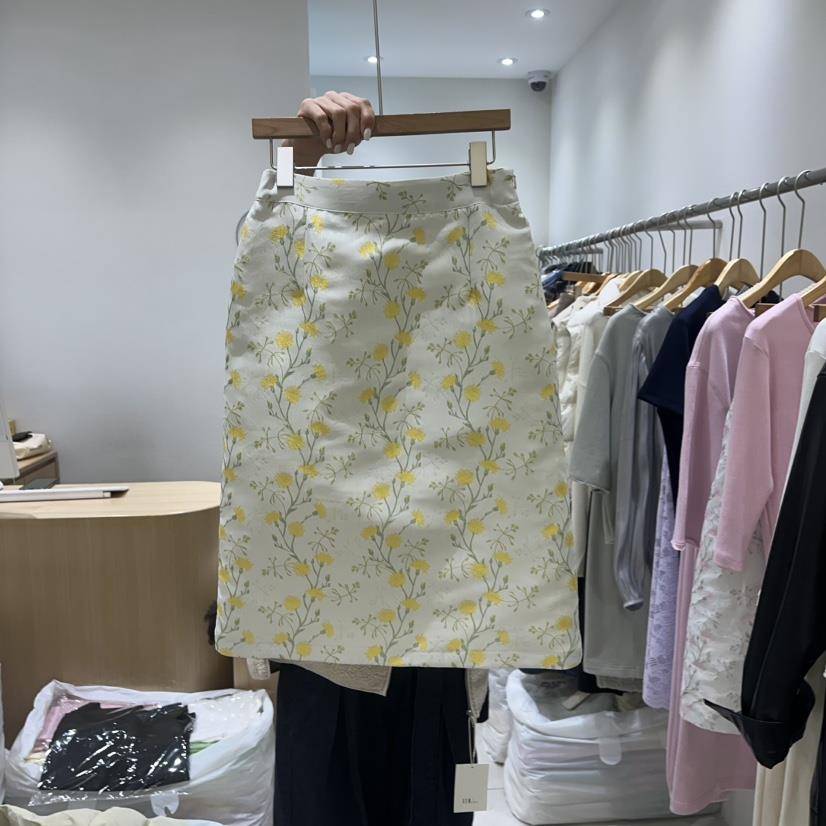 EN.U東大門實拍女士新品休閑時尚25春夏真品職業人氣推薦長裙EN.U長裙