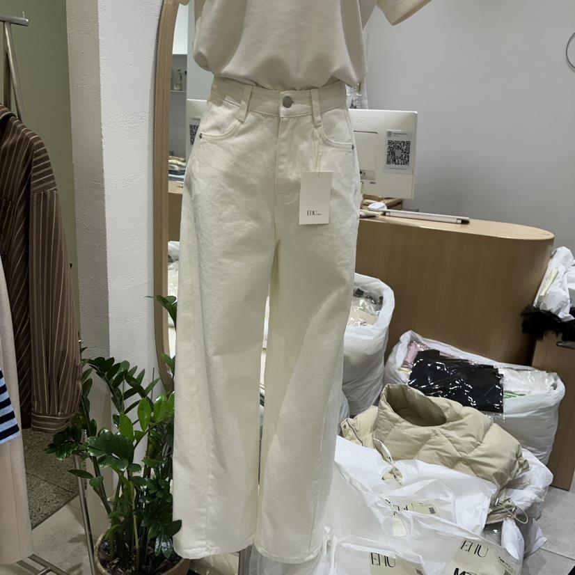 EN.U韓國直郵女士新款真品熱賣休閑25春夏職業推薦時尚休閑褲EN.U休閑褲