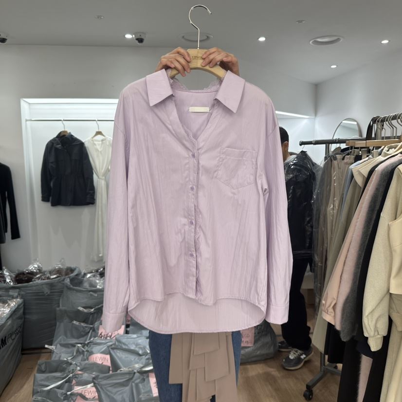 LEWIN東大門實拍女裝新品25春夏推薦職業人氣真品襯衫蕾絲衫LEWIN襯衫/蕾絲衫