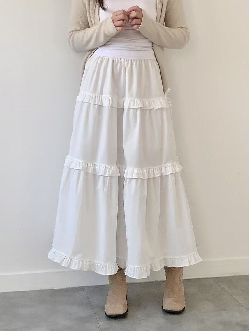 BRAND MARKET-브랜드마켓-T韓國直郵女裝新品熱賣長裙荷葉邊BRAND MARKET-OT長裙