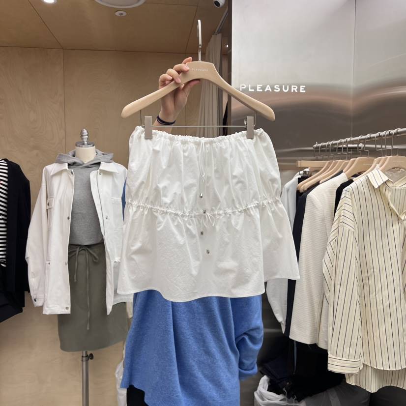 PLEASURE韓國直郵東大門代購女裝新品時尚推薦熱賣休閑短裙PLEASURE短裙
