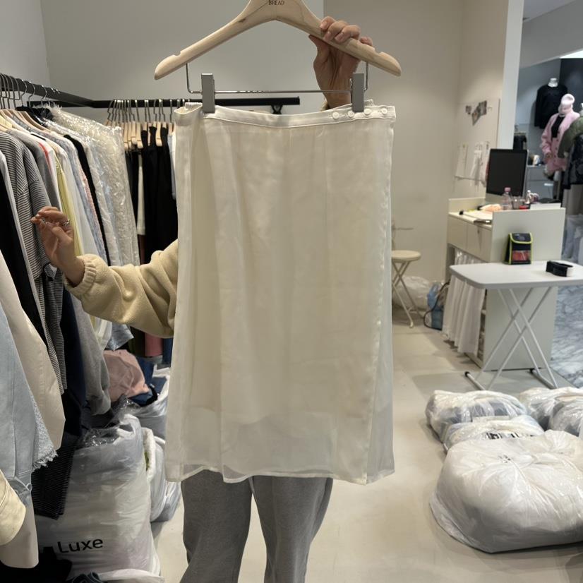 BREAD韓國直郵東大門實拍女裝新品25春夏職業休閑半身裙中短裙BREAD半身裙/中短裙