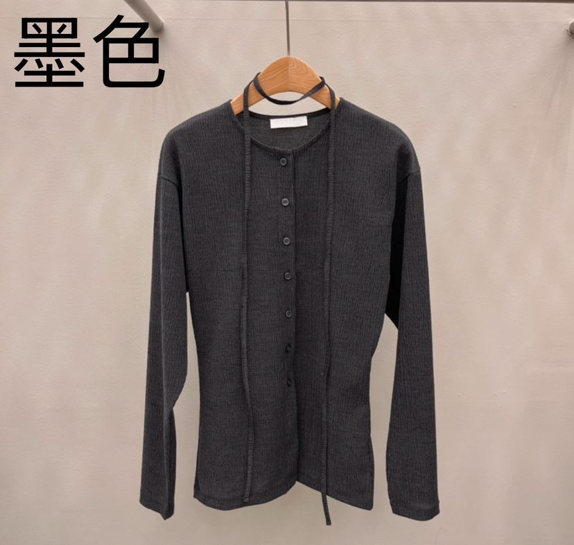 EOOB/LAMEREI直郵韓國代購女裝新品人氣職業針織衫含腰繩開衫EOOB/LAMEREI針織衫