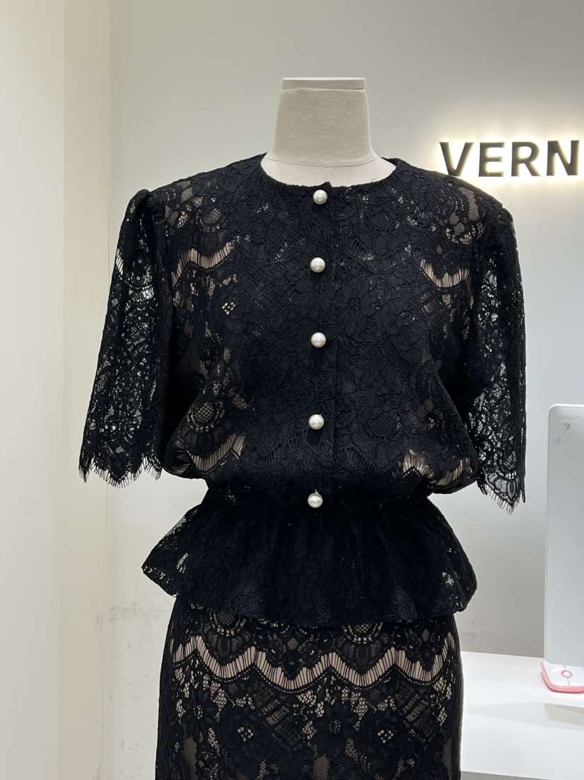 VERNI東大門實拍女士新品推薦真品休閑職業25春夏襯衫蕾絲衫VERNI襯衫/蕾絲衫