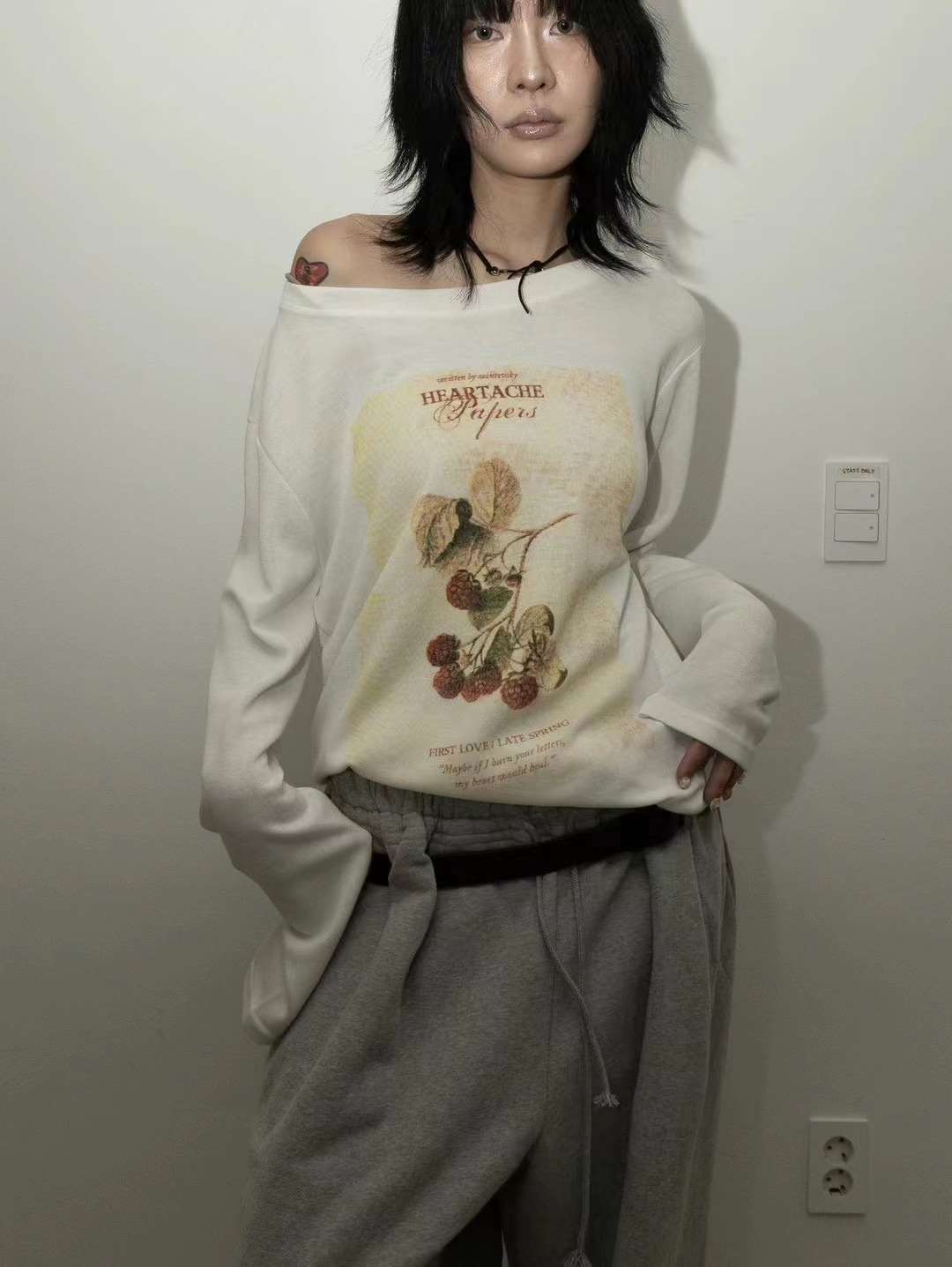 CLEVERGARDEN東大門實拍女裝新品推薦職業25春夏人氣長袖T恤CLEVERGARDEN長袖T恤