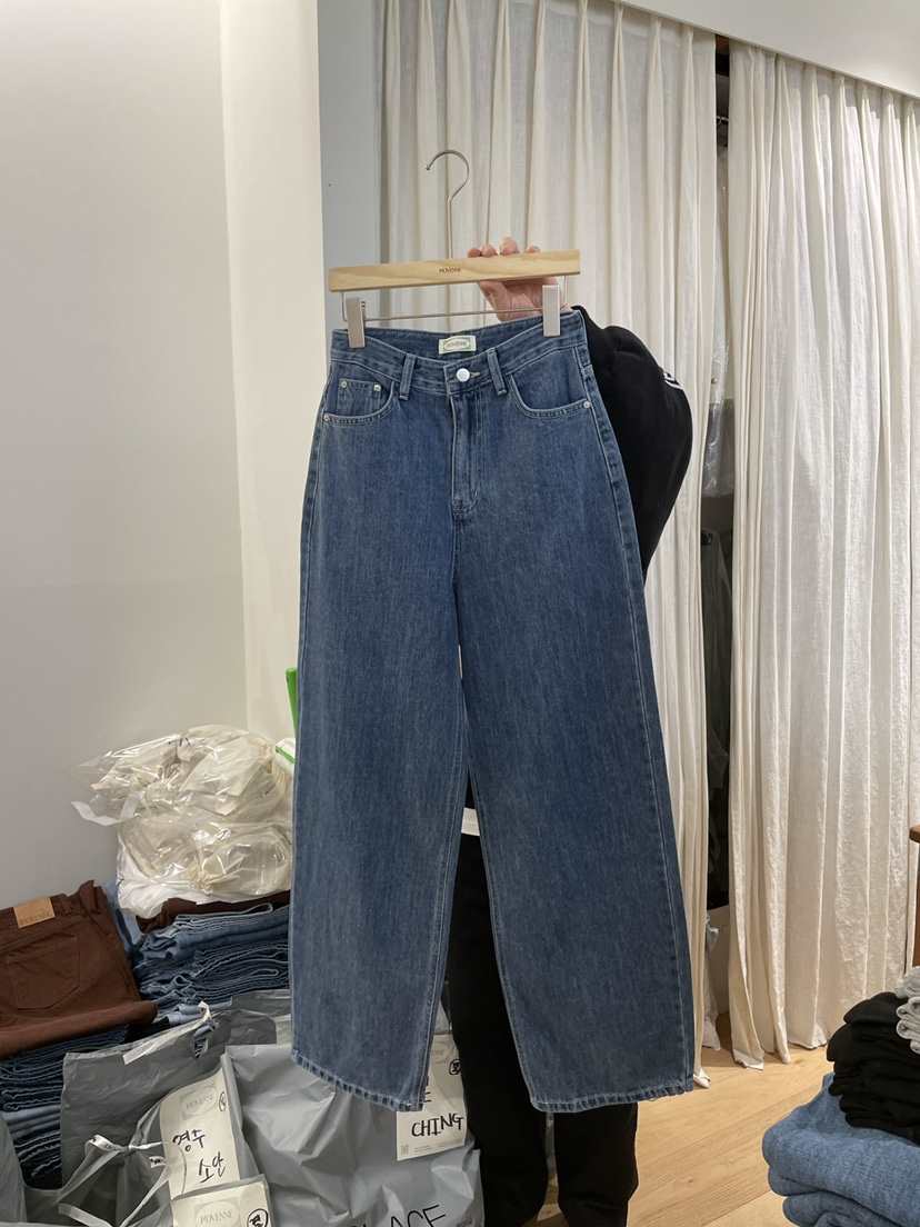 MOVENNE東大門代購女士新品推薦休閑人氣時尚25春夏職業牛仔褲MOVENNE牛仔褲