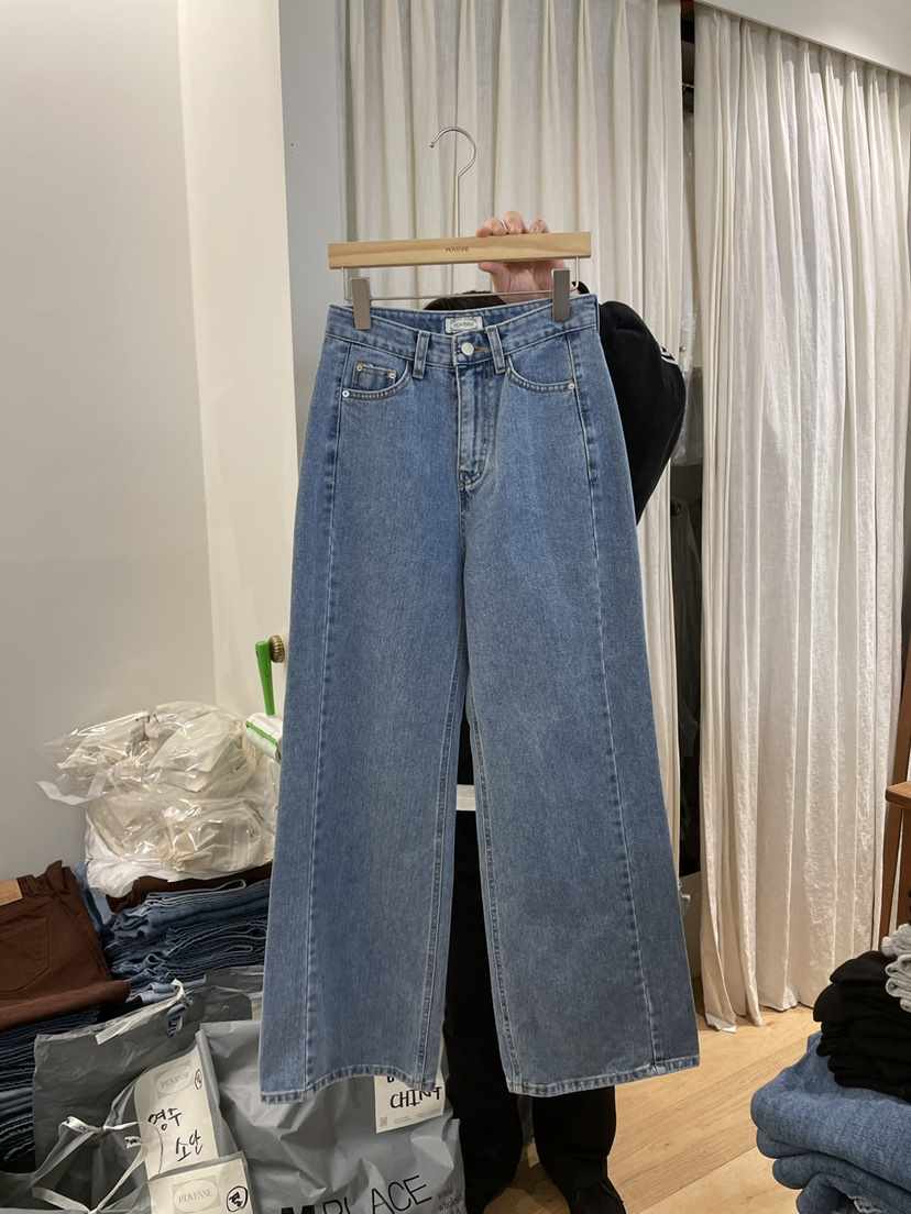 MOVENNE東大門實拍女裝新款人氣休閑時尚推薦真品25春夏牛仔褲MOVENNE牛仔褲