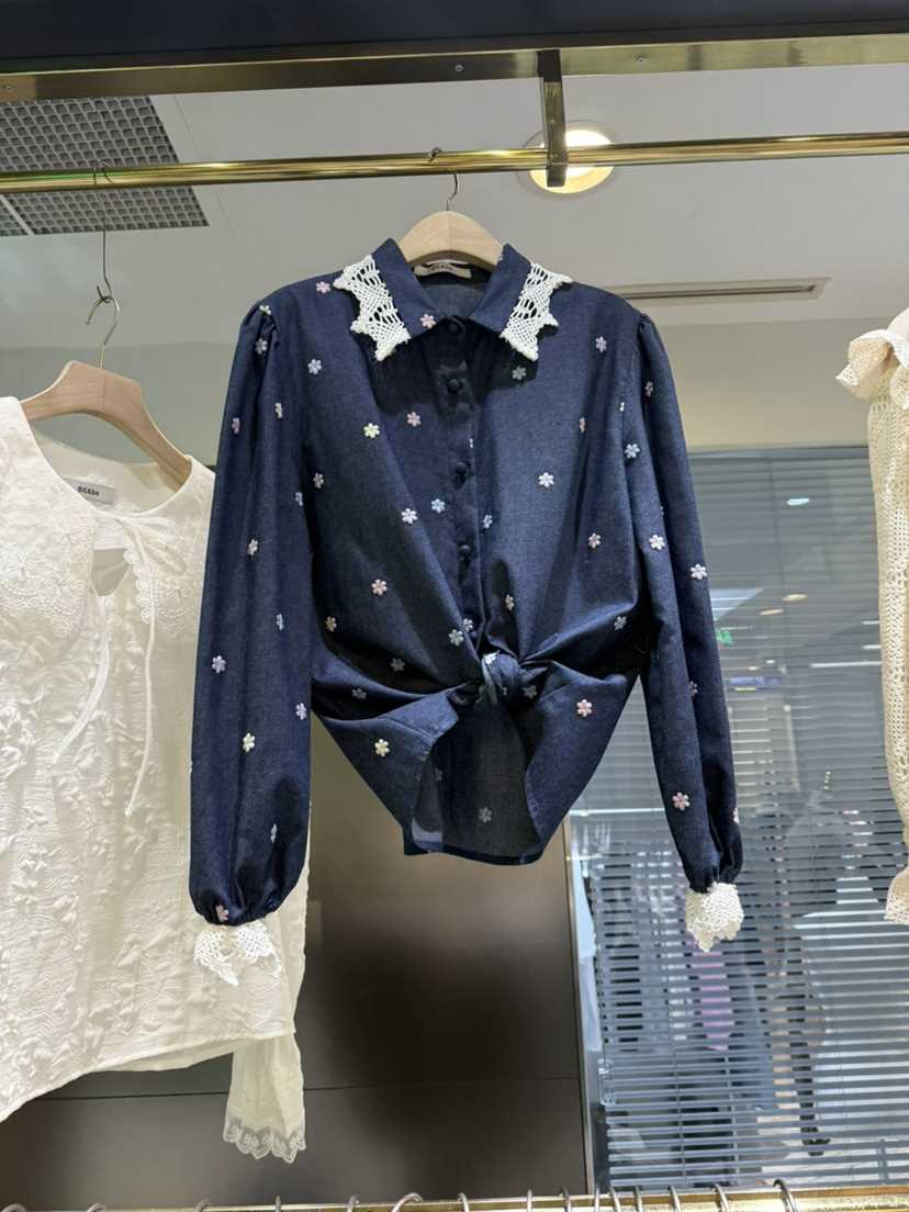 BE&amp;BE韓國直郵女裝新品人氣休閑25春夏推薦襯衫蕾絲衫BE&be襯衫/蕾絲衫