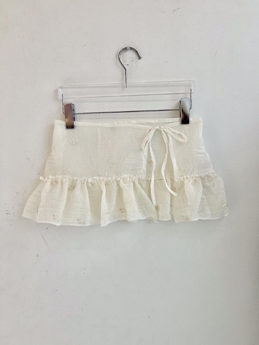 HANNA-A韓國直郵東大門代購女裝新品熱賣推薦休閑短裙蕾絲HANNA短裙